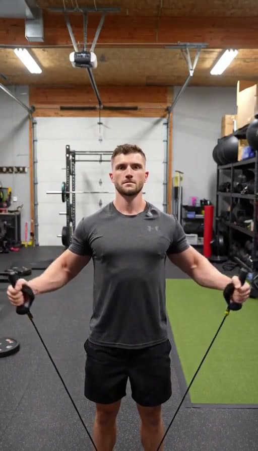 Preview of Resistance band pulled apart at shoulder height