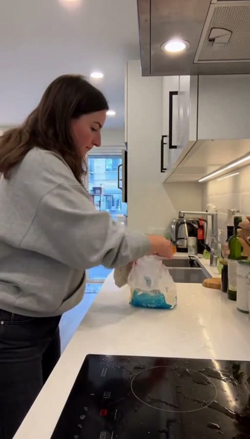 Preview of Countertop wiped down in long strokes
