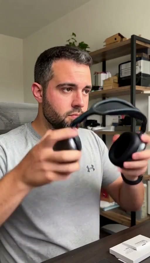 Preview of Headphones tried on for the first time