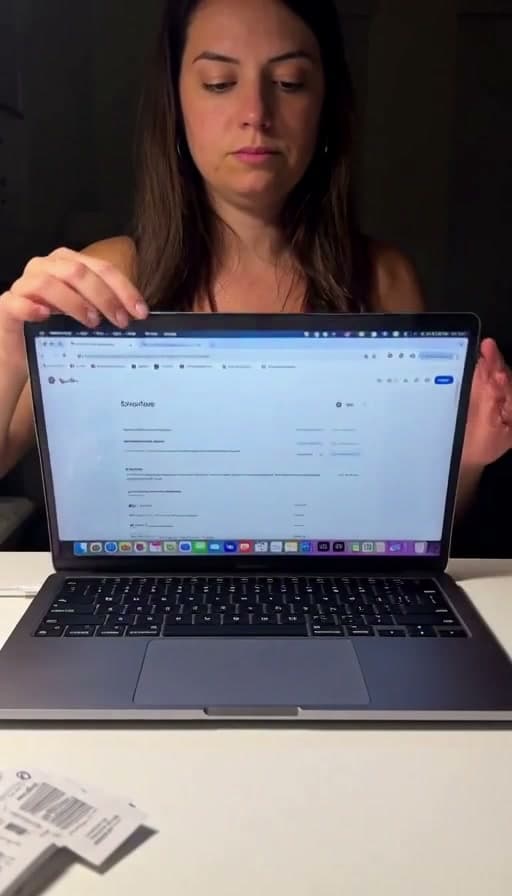 Preview of Laptop opened and booting up